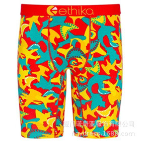 2022 Férfi Ice Silk Szexi Színes Alsónadrágok Légáteresztő férfi rövidnadrágok Márka Animal Rajzfilm Boxerek Alsónadrágok Férfi Fehérnemű