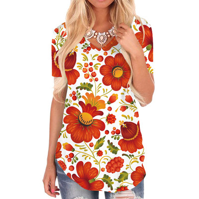 Tricou KYKU Wolf Tricou cu animale pentru femei Tricou cu decolteu în V cu imprimeu Tricou Love Tricouri 3d Îmbrăcăminte pentru femei vara Cool Plus Size