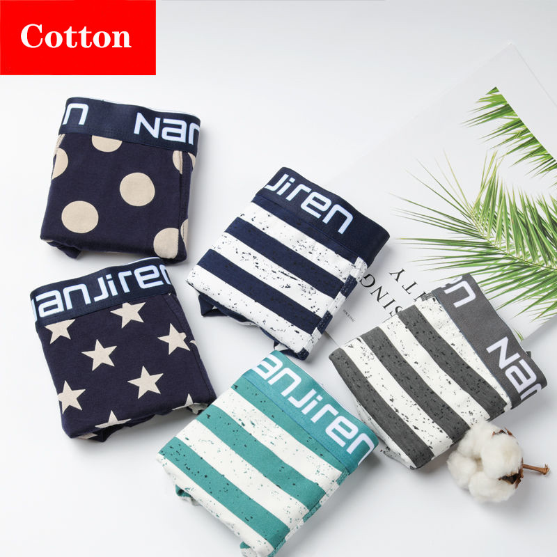 4 buc. Lenjerie de corp Pantaloni scurți pentru bărbați Chiloți sexy Boxeri din bumbac Chiloți pentru bărbați Pantaloni scurți pentru bărbați U Convex Lenjerie en-gros Loturi