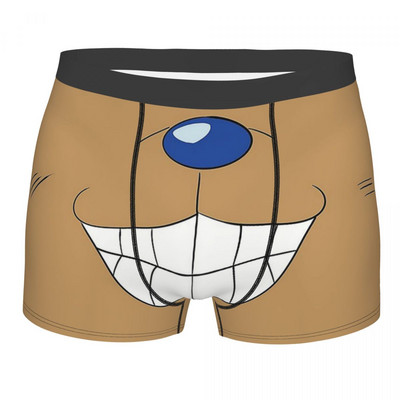 Boxer cu imprimeu Chiloți Slip bărbat Pirate King Anime Monkey D. Luffy Lenjerie de corp Chiloți dintr-o bucată din poliester Bărbați S-XXL