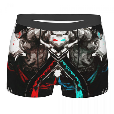 Boxer cu imprimeu Chiloți Slip bărbat Pirate King Anime Monkey D. Luffy Lenjerie de corp Chiloți dintr-o bucată din poliester Bărbați S-XXL