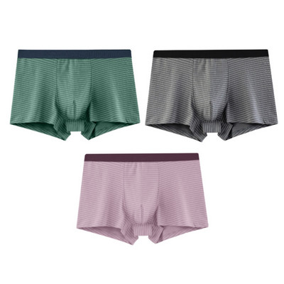 Boxeri pentru bărbați de culoare uni 3 piese este un set