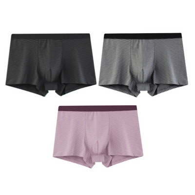 Boxeri pentru bărbați de culoare uni 3 piese este un set