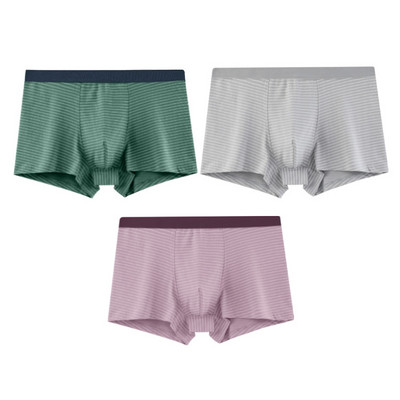 Boxeri pentru bărbați de culoare uni 3 piese este un set