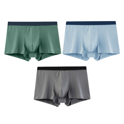 Boxeri pentru bărbați de culoare uni 3 piese este un set