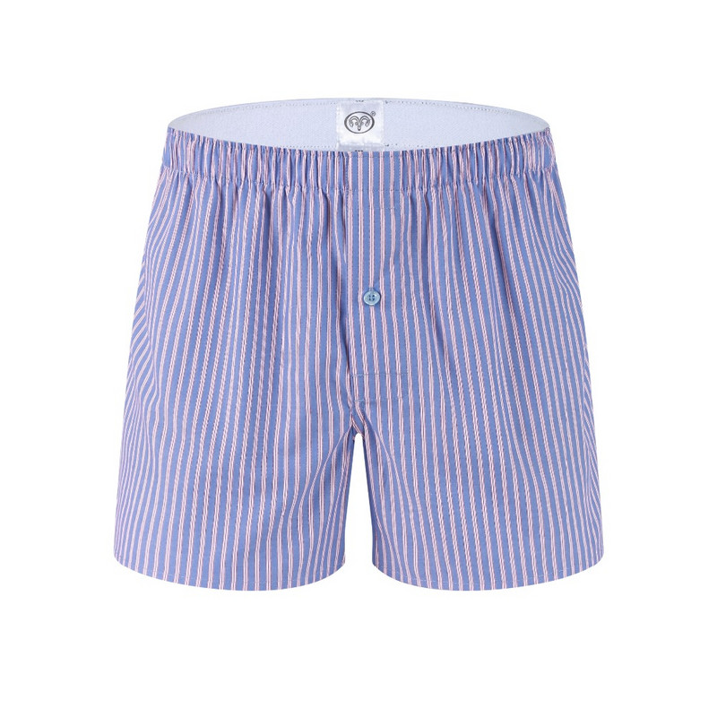 3 buc Boxeri pentru bărbați cu dungi clasice 100% bumbac Lenjerie de corp pentru bărbați Trunchi țesute Homme Arrow Chiloți Boxer Plus mărimea 3XL