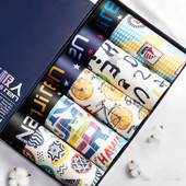 5db/tétel 5xl Kiváló minőségű férfi fehérnemű boxer pamut mintás nyári boxer rövidnadrág légáteresztő divatos boxer nagy méretű nadrág