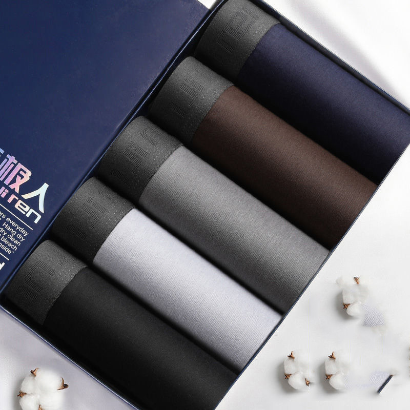 5db/tétel 5xl Kiváló minőségű férfi fehérnemű boxer pamut mintás nyári boxer rövidnadrág légáteresztő divatos boxer nagy méretű nadrág