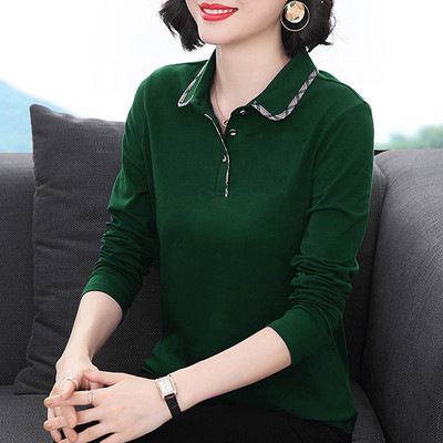 2021, vară, tricou 100% bumbac, cămașă cu mânecă lungă, cu gâtul O, tricou pentru femei, în stil coreean, cămăși largi pentru femei