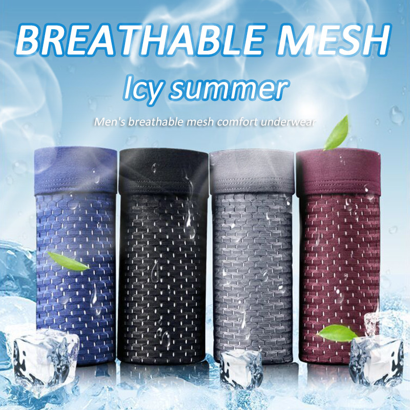2022 4 buc/set Chiloți pentru bărbați Lenjerie de corp Boxershorts Comerț cu ridicata pentru bărbați Boxer Bărbați Interior respirabil Orificiu din bambus Dimensiune mare