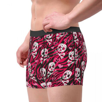 Ανδρικό Grunge Zebra Star Skull Print Εσώρουχα Humor Boxer Σλιπ Σορτς Σορτς Homme Soft σώβρακο