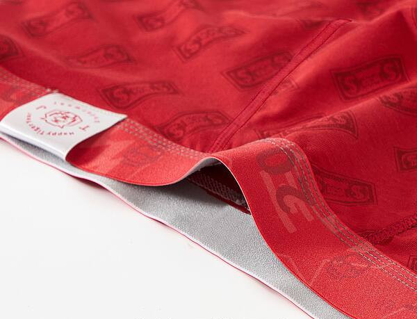 Vyriškos boksinės kelnaitės su raštu trijų dalių rinkinyje