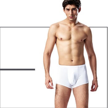 4 τεμάχια/παρτίδα Κορυφαία μάρκα Calvin Boxer Men 3D U Cuecas Εσώρουχα Ανδρικά Λευκά μποξερικά σορτς Homme Εσώρουχα Ανδρικά Εσώρουχα Μπόξερ Ανδρικά