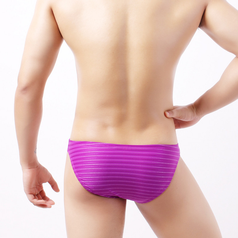 5 slip sexy pentru bărbați Lenjerie de corp Imitație dungi Cueca Masculina Lenjerie de corp pentru bărbați Slip de bikini Chiloți pentru bărbați Lenjerie de corp  bărbați  C905