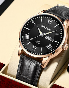 Šviesus vyriškas laikrodis su eko odos apyranke