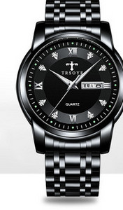 Elegantiškas vyriškas šviečiantis laikrodis