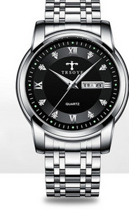 Elegantiškas vyriškas šviečiantis laikrodis