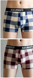 Férfi kockás boxernadrág