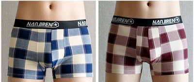 Férfi kockás boxernadrág