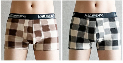 Férfi kockás boxernadrág