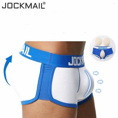 JOCKMAIL Sexy Men underwear  and Butt Hip Enhancer push up cup Padded  Underwear Men boxer shorts Butt Lifter Shapewear