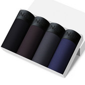 4 buc. Boxeri pentru bărbați Lenjerie de corp din bumbac Chiloți pentru bărbați Chiloți de bună calitate Pantaloni scurți Solid Hombre Cuecas Slip Calzoncillos