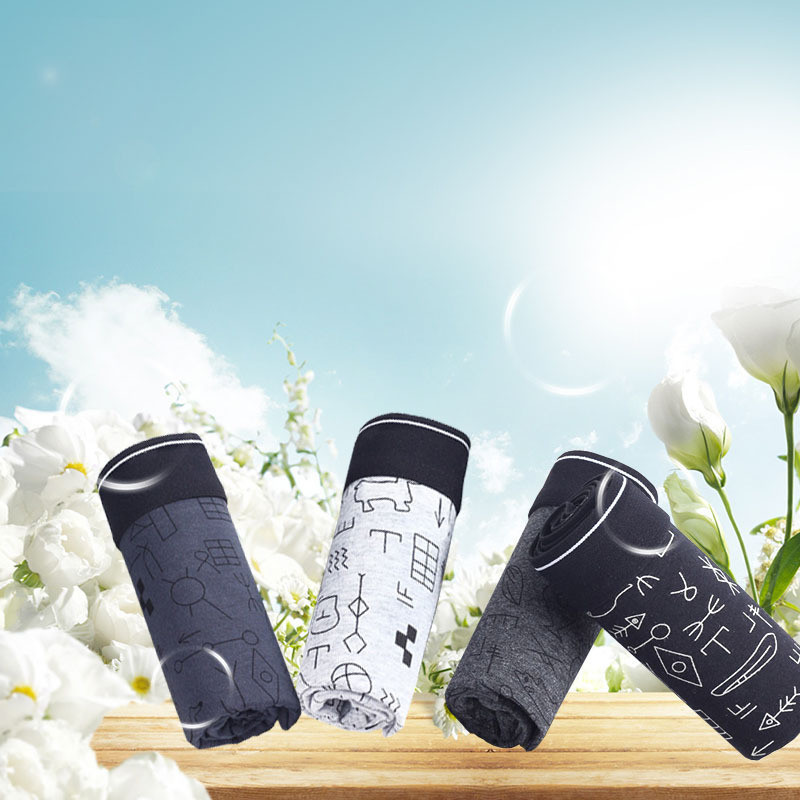 4vnt Vyriški Bokseriai Medvilniniai apatiniai Homme Kelnaitės Vyriškos kelnaitės Geros kokybės šortai Solid Hombre Cuecas Slip Calzoncillos