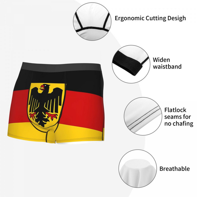 Muške njemačke državne zastave Njemačka donje rublje Carski orao Nove bokserice Kratke hlačice Gaćice Muške meke gaće