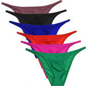 Férfi Stretch pózoló törzs Fitness Fehérnemű Hot Beachwear Bikini Alsónadrág Ropa Interior Hombre Sexi Slip Homme