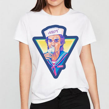 Καυτές εκπτώσεις Stranger Things Season 3 Eleven T-shirt Γυναικεία κορυφαία μπλουζάκια αστεία 80s 90s Graphic Harajuku Dustin γυναικείο μπλουζάκι