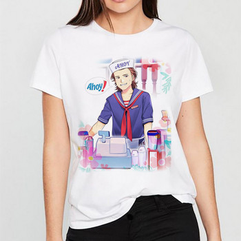 Καυτές εκπτώσεις Stranger Things Season 3 Eleven T-shirt Γυναικεία κορυφαία μπλουζάκια αστεία 80s 90s Graphic Harajuku Dustin γυναικείο μπλουζάκι