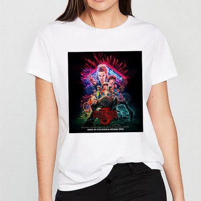 Ofertă fierbinte Tricou Stranger Things Sezonul 3 Unsprezece Tricou pentru femei de top Tricou amuzant din anii 80 din anii 90 Tricou Harajuku Dustin pentru femei