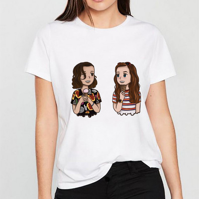 Ofertă fierbinte Tricou Stranger Things Sezonul 3 Unsprezece Tricou pentru femei de top Tricou amuzant din anii 80 din anii 90 Tricou Harajuku Dustin pentru femei