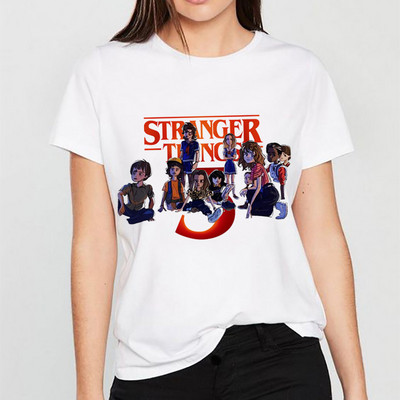 Ofertă fierbinte Tricou Stranger Things Sezonul 3 Unsprezece Tricou pentru femei de top Tricou amuzant din anii 80 din anii 90 Tricou Harajuku Dustin pentru femei