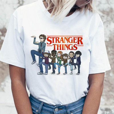 Ofertă fierbinte Tricou Stranger Things Sezonul 3 Unsprezece Tricou pentru femei de top Tricou amuzant din anii 80 din anii 90 Tricou Harajuku Dustin pentru femei