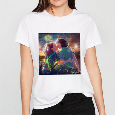 Ofertă fierbinte Tricou Stranger Things Sezonul 3 Unsprezece Tricou pentru femei de top Tricou amuzant din anii 80 din anii 90 Tricou Harajuku Dustin pentru femei