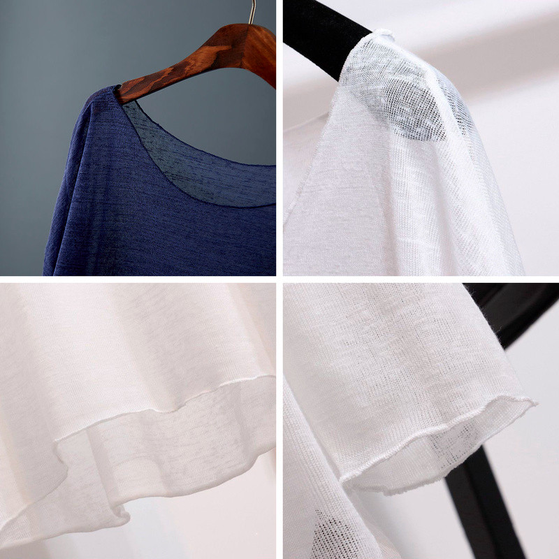 Marškinėliai Moteriški Korėjietiško stiliaus Vasariniai ploni kremai nuo saulės Ilgi Moteriški Smėlio spalvos Draugai Paprasti Solidūs Kietas Karštas Išpardavimas Laisvas Harajuku Hipster