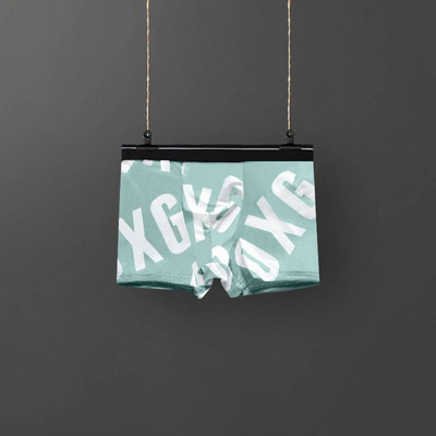 Vyriški medvilniniai bokseriniai šortai su užrašu 1, 2 arba 3 vnt. komplekte