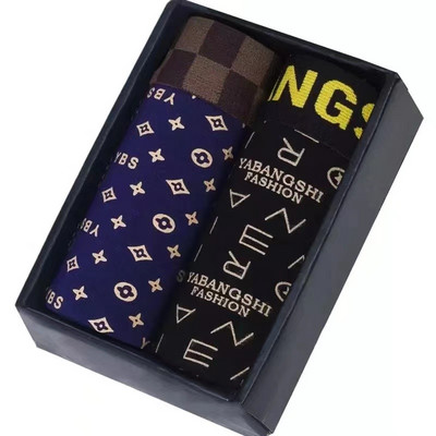 Vyriški apatiniai Vyriški bokso medvilniniai kvėpuojantys keturių kampų berniukai Jaunimo laisvi apatiniai madingi vyriški apatiniai kelnaitės šortai kelnės