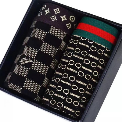 Vyriški apatiniai Vyriški bokso medvilniniai kvėpuojantys keturių kampų berniukai Jaunimo laisvi apatiniai madingi vyriški apatiniai kelnaitės šortai kelnės