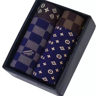 Vyriški apatiniai Vyriški bokso medvilniniai kvėpuojantys keturių kampų berniukai Jaunimo laisvi apatiniai madingi vyriški apatiniai kelnaitės šortai kelnės