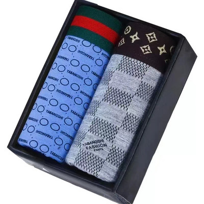 Vyriški apatiniai Vyriški bokso medvilniniai kvėpuojantys keturių kampų berniukai Jaunimo laisvi apatiniai madingi vyriški apatiniai kelnaitės šortai kelnės