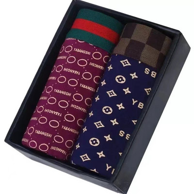 Vyriški apatiniai Vyriški bokso medvilniniai kvėpuojantys keturių kampų berniukai Jaunimo laisvi apatiniai madingi vyriški apatiniai kelnaitės šortai kelnės