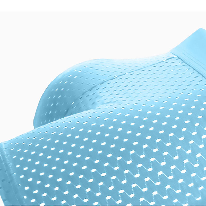 Férfi bugyi jég selyem fehérnemű hálós boxernadrág Férfi boxer Ropa belső Hombre Calzoncillos légáteresztő bambusz lyuk nagy méret