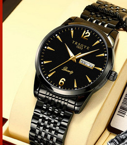 Elegantiškas vyriškas laikrodis su nerūdijančio plieno apyranke