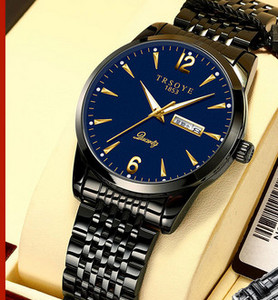 Elegantiškas vyriškas laikrodis su nerūdijančio plieno apyranke