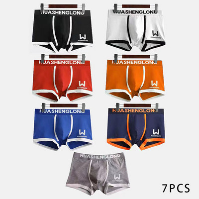 Nauji Vyriški apatiniai Bokseriai Medvilniniai Sportiniai Sexy Boxer Vienspalviai apatiniai Madingi Kvėpuojantys Didesnio dydžio apatiniai apatiniai rūbai Boksai