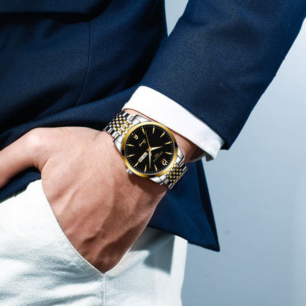 Vyriškas laisvalaikio laikrodis su dideliu ciferblatu