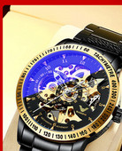 Veekindel mehaaniline käekell roostevabast terasest rihmaga