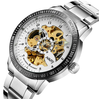 Veekindel mehaaniline käekell roostevabast terasest rihmaga